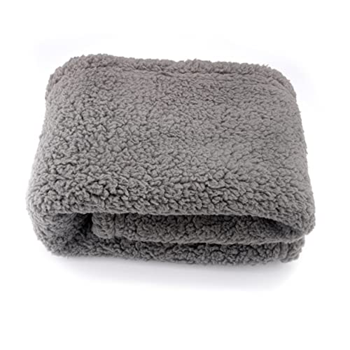 HAPINARY 1Stk Welpendecke plüsch hundebett Katzen kuscheldecke katzendecken Katzenkuscheldecke Hundebett Plüsch cat Blanket Hundedecke grau Haustierkissen Haustiermatte Grey von HAPINARY