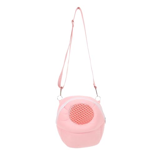 HAPINARY 1Stk tragbare Hamstertasche Tragetasche für Igel Umhängetasche für Haustiere Hamster transportbox pet Backpack schultüten Hamster Umhängetasche Haustiertasche für draußen Rosa von HAPINARY