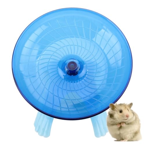 HAPINARY 1stk Scheibe Laufen Lassen Rad Frettchen Ratte Abs Hamster Untertasse Hund Auto Haustier Rennmaus Nicht Laufende Scheibe Blue von HAPINARY