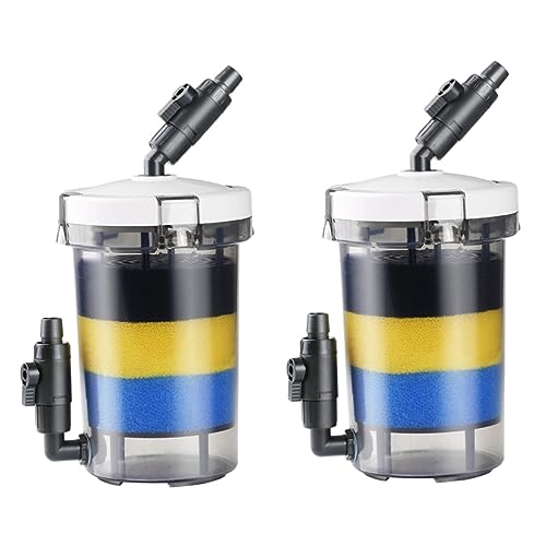 HAPINARY 2 STK Aquarienfilter Universalfilter Für Aquarien Stilles Filteraquarium Aquarienwasserpumpe Vorderer Graszylinderfilter Powerfilter Für Aquarien Aquariumfilter Teichfilterpumpe von HAPINARY