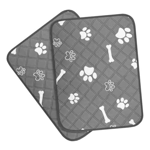 HAPINARY Waschbare Trainingspads für Hunde 2 Stück Hunde-PIPI-Pads Welpen-PIPI-Pad Bequeme weiche Hundematte von HAPINARY