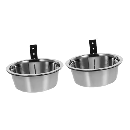 HAPINARY 2 Sätze An der Wand befestigter erhöhter Hundenapf Anti-Kipp-Haustiernapf Hundenapf für kleine Hunde pet Water Bowl Dog Food Bowl Hundenäpfe Behälter für Hundefutter Katzennapf von HAPINARY