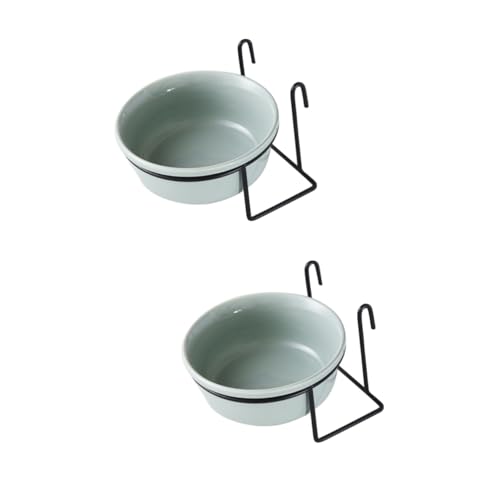 HAPINARY 2 Sätze hängende Haustierschüssel hängende Wasserschalen Futternäpfe für Katzen kleine Wasserschale Hündchenschüsseln Dog Bowl dogbowl Käfig Katzennapf Käfig Wassernapf Keramik von HAPINARY