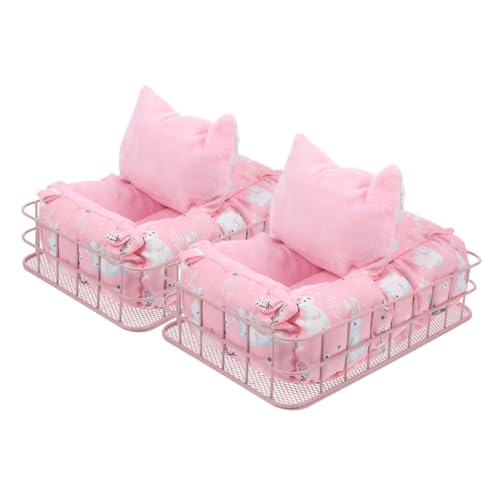 HAPINARY 2 Sets Meerschweinchen Hängematte, Hamster Zubehör, Hamster Hängebett, Meerschweinchen Bett, Käfig Zubehör, Hamsterkäfig Bett, Chinchilla Bett, Bequemes Haustierbett, Hamster von HAPINARY