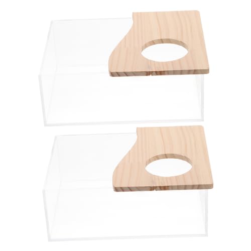 HAPINARY Nager Toilette Set Hamster Strapazierfähige Für Käfige Transparente Sandkästen Für Chinchillas Und Hamster Halboffen Badesand Hamster von HAPINARY