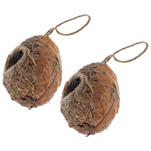HAPINARY 2stücke Vogelnest Für Garten Vogelhaus Winddicht Handgewebtes Vogel Nest Vogel Hütte Anhänger Natürlich Atmungsaktiv HAPINARY 2stücke Vogelnest Für Garten Vogelhaus Winddicht Handgewebtes Vogel Nest Vogel Hütte Anhänger Natürlich Atmungsaktiv von HAPINARY