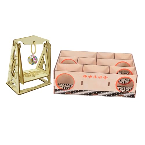 HAPINARY 2 Stück Hamster Labyrinth Spielzeug Hamster Geschenk Haustier Lebensraum Kleines Haustier Spielzeug Kleintiere Labyrinth Labyrinth Aktivität Spielzeug Mäuse von HAPINARY