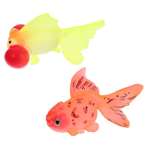 HAPINARY Fische Deko 2 Stück Leuchtende Simulierte Fische Leuchtendes Aquarium Schwimmender Künstlicher Aquarium Aquarium Schwimmender Fisch Tropischer Fisch Aquarium Dekorationen Set von HAPINARY