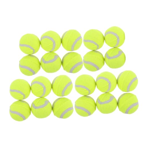 HAPINARY 22St Hüpfender Tennisball für Hunde interaktives hundetraining Kleines Hundespielzeug für kleine Rassen riesiger Tennisball für Hunde Hüteball Gummi Light Green von HAPINARY