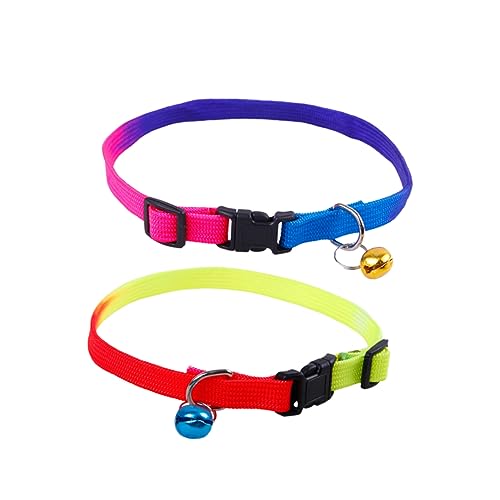 HAPINARY 2St Haustier Hund Katze Halsband Haustierhalsband mit Glocke Haustier Hundehalsband von HAPINARY