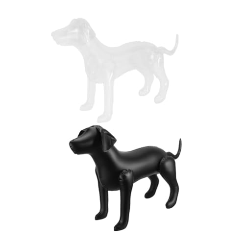 HAPINARY 2St Haustierbekleidungsmodell Hunde Schaufensterpuppe Stehender aufblasbarer Hund Stehende Hundemodelle hundekleidung hundezubehör Hundeschaufensterpuppe Stehendes Hundemodell PVC von HAPINARY