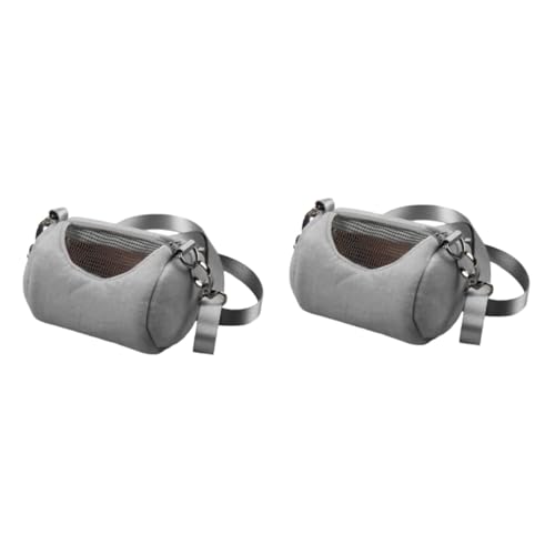 HAPINARY 2St Transportbox für Hamster Hamster-Geldbörse Hamsterkäfig Hamstertasche Hamster käfig Hamster cage Aufbewahrungstasche kleine Tragetasche Hamstertragetasche Haustiertasche Grey von HAPINARY