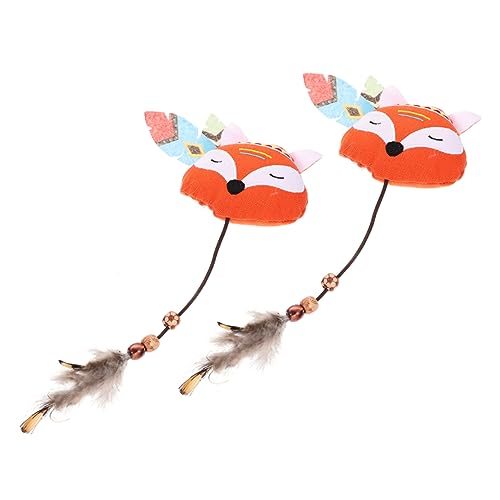 HAPINARY 2St interaktives Spielzeug knete Spielzeug katzenminze Plush Toy chatot Plush Spielzeuge Plüschtier Cartoon-Modellierkatzenspielzeug Kätzchenspielzeug Spielzeug für Katzen von HAPINARY