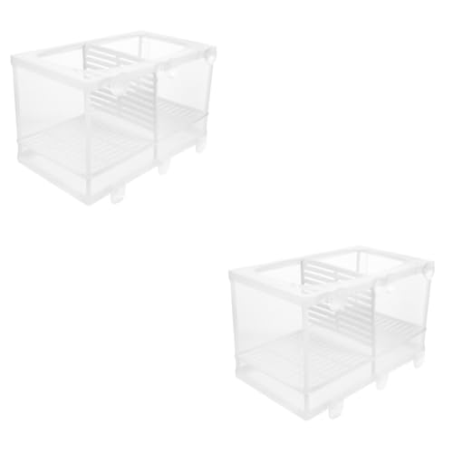 HAPINARY 2st Brutkasten Braten Trennnetz Für Aquarien Aquarienfische Betta-Aquarium Mit Trennwand Zuchtbecken Fall Fischzucht Aquarium Kindergarten Separator Aquariumzubehör Nylon von HAPINARY