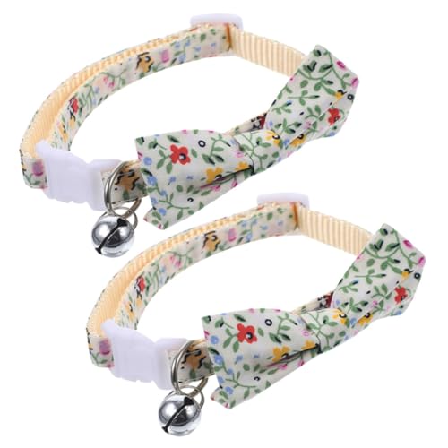 HAPINARY 2st Entzückendes Haustierhalsband Cartoon-hundehalsband Geblümtes Katzenhalsband Blumenwelpenhalsband Katze Hundehalsband Tragbares Hundehalsband Welpe Halskrawatte Polyester-Nylon von HAPINARY