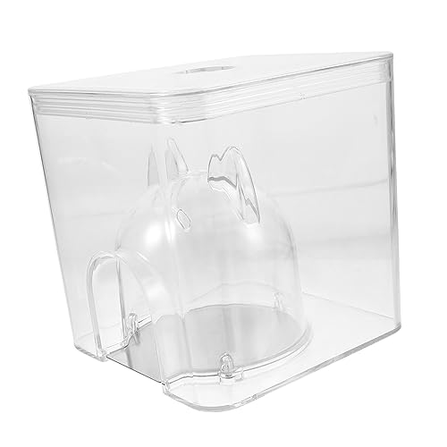 HAPINARY 2st Hamsterkühlhaus Guinea-Bett Kleines Terrarium Hamster-kühlkissen Hamsterhütten Physisches Kühlnest Hamster Versteck Hamsterversteck Hütte Sandkastenspielzeug Transparent P.s von HAPINARY