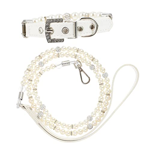 HAPINARY 2st Haustierhalsband Perlenhalsband Perlen Hundehalsband Welpenhalsbänder Für Kleine Welpen Katzenhalsband Sicherheitshalsband Für Hunde Katzen-Strass-Halsband Gurt Kristall Pu von HAPINARY