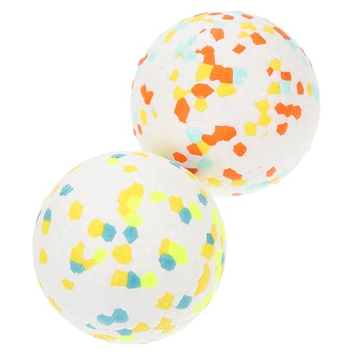 HAPINARY 2st Hundespielzeugball Quietschendes Hundespielzeug Quietschball Aus Ball Für Hunde Welpenbälle Für Kleine Hunde Beißball Für Welpen Bälle Für Hunde Groß E-TPU Interaktive Kugel von HAPINARY