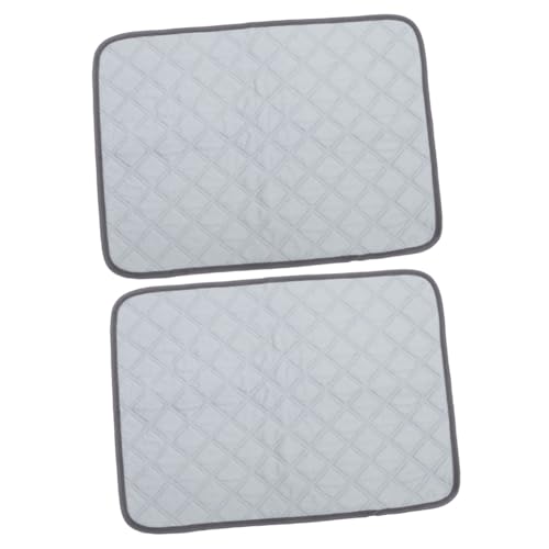 HAPINARY 2st wasserdichte Matte Für Haustiere Kaninchen-PIPI-Pads Futter Für Meerschweinchenkäfige Waschbare Pee-Pads Für Haustiere Hamster Käfigeinlage Für Kaninchen Light Grey Polyester von HAPINARY