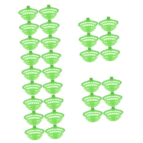 HAPINARY 30 STK Vogelnest Taubennest finkennester für käfige Vögel brüten Nest Kanariennestpfanne Papageienkäfig Hängenest Vogelkäfig Nistschalen für Tauben Papageienversteck Plastik Green von HAPINARY