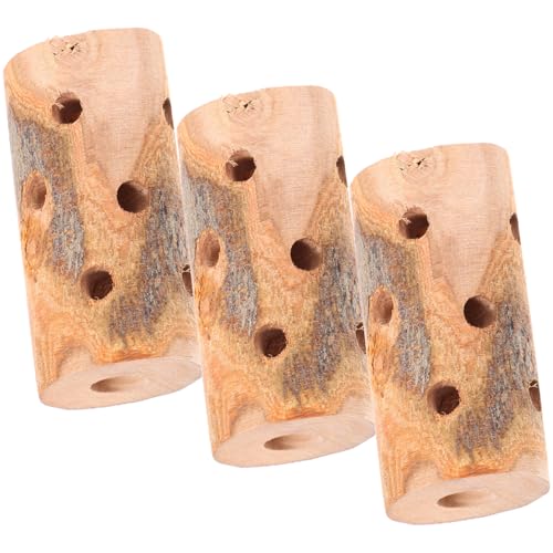 HAPINARY 3 stücke Holz Kaustangen Spielzeug für Zwerghamster Hamster Set Labyrinth Haustier Kaustangen für Meerschweinchen Kaninchen von HAPINARY