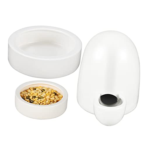 HAPINARY 3st Tierischer Trinkbrunnen Wassernapf Für Haustiere Automatischer Wasserspender Wasserflasche Igel Liefert Futternapf Für Katzen Hasen-wassernapf Keramik Miniatur Gebrülltes Huhn von HAPINARY