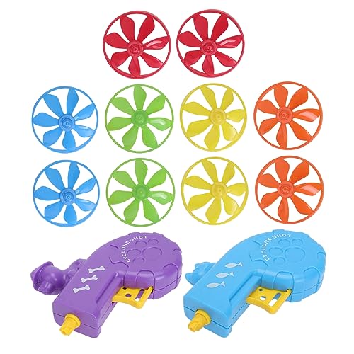 HAPINARY 4 Sätze Katzenlauf Katzenscheibe Bälle für Katzen Disc-Shooter Katzen Laufstall cat Toys Katzen spielsachen Trägerraketen für Fliegende Scheibenuntertassen Plastik von HAPINARY