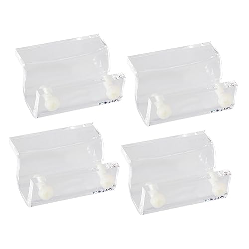 HAPINARY 4 Stück Aquarium Rack Perlen Ersatzdeckel Aquarium Dekorationen Aquarium Deckel Clips Aquarium Zubehör Pooldeckel Deckelhalter Clip LED Aquarium Strohhalm Deckel Aquarium von HAPINARY