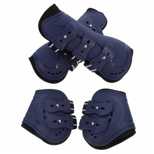 HAPINARY 4 Stück Pferdebeinstiefel Pferdeleggings Pferdestiefeletten Unterstützung Der Pferdebeine Pferdespange Sportstiefel Für Pferde Schutzstiefel Für Pferde Pferdeschutzausrüstung Pu von HAPINARY