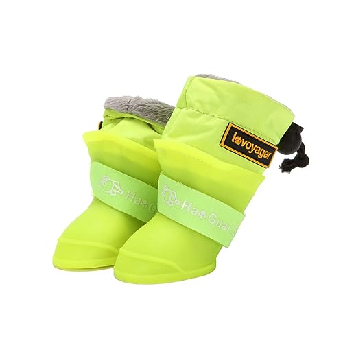 HAPINARY 4 Stück wasserdichte Regenschuhe rutschfeste Regenstiefel Outdoor Pet Dog Schuhe von HAPINARY