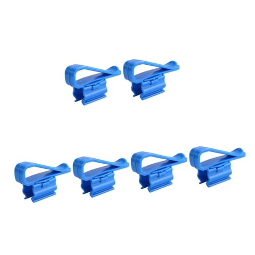 HAPINARY 6 STK Befestigungsklemme für Aquarienpumpe Rohrschelle Sieb Schlauch Eimer für die Aquarienreinigung Halter für Wassereimer Aquarium-Clip Filter Clip für Wasserrohre Blue von HAPINARY