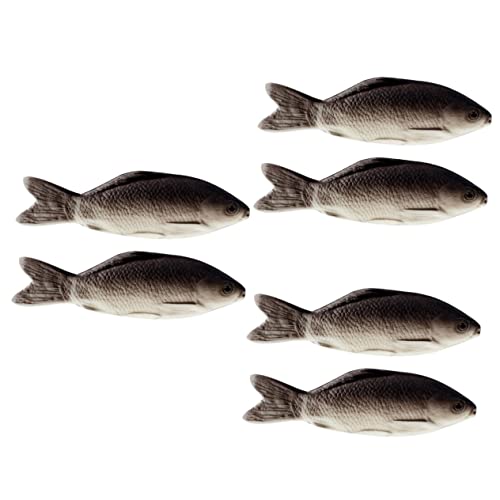 HAPINARY 6 STK künstlicher Fisch gefälschter Fisch dekorative Kissen Plüsch Babyspielzeug Fisch-Wurfskissen dekofische fischkissen Simulationsspielzeug für Kinder Katze Fisch Spielzeug Pu von HAPINARY