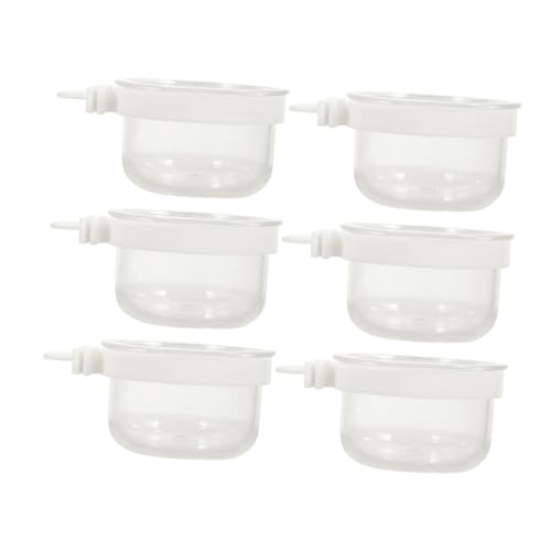 HAPINARY Papagei Fütterung Box Set 6PCS Vogel Feeder Wasser Box Sittich Wasser Dispenser Acryl Vogel Käfig Zubehör von HAPINARY