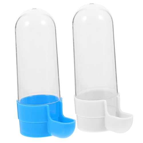 HAPINARY 8 STK Vogeltrinker Tränke Futterstelle Für Kaninchen Automatische Taubenfütterung Vogelhäuschen Für Den Außenbereich Wasserspender Für Hühner Vogelkäfig Mit Wasserspender PVC Blue von HAPINARY