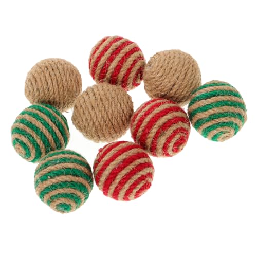 HAPINARY 9St weihnachtstierbedarf Katzenspielzeug-Sortiment Kätzchen Glockenball Katze spielt interaktives katzenspielzeug Interactive cat Toy cat Toys lustiger Ball für Katzen Katzenbedarf von HAPINARY