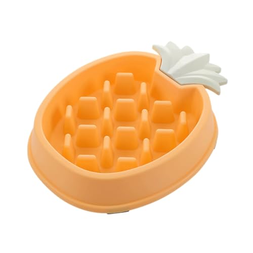 HAPINARY Ananas-Slow-Food-Bowl Hundenapf pet Supplies Tierernährung Futternäpfe für Hunde langsame Futternapf Haustiere Hundefutter Feeder verlangsamen Trainingsschüssel für langsames Essen von HAPINARY