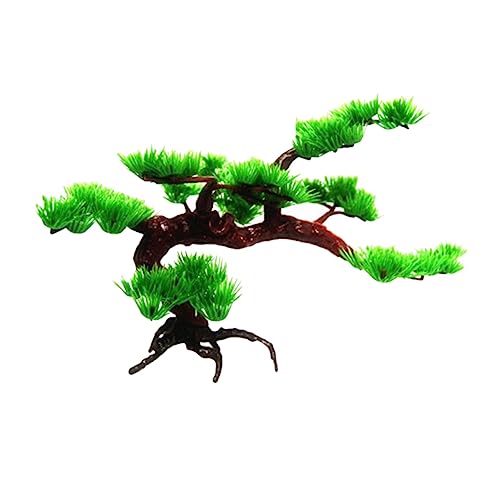 HAPINARY Aquarienverzierung Bonsai-Baumschmuck Baumschmuck für Aquarien Fischdekorationen für Aquarium-Dekor Artificial Tree aquariumpflanzen künstliche Kiefer Landschaftszubehör Green von HAPINARY