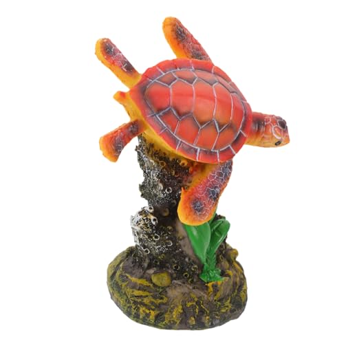 HAPINARY Aquarium Dekoration Tierskulptur Schildkröten-Gartendekoration Pflanzendekor Modelle Aquarium Landschaftsdekor Aquariendekoration für zu Hause Innere Ornamente schmücken PVC von HAPINARY