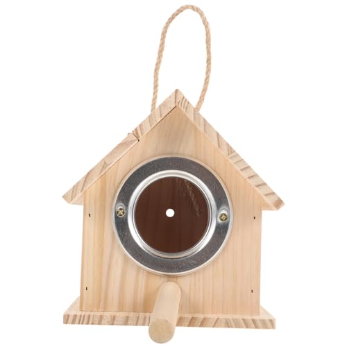 HAPINARY Box Vogel Terrarium Vogelspielzeug Für Sittiche Holz Vogelnest Haustier Vögel Nest Garten Vogelhaus Sittich Zubehör Papagei Zubehör Papagei Holz Sittich Versorgung Aus Holz von HAPINARY