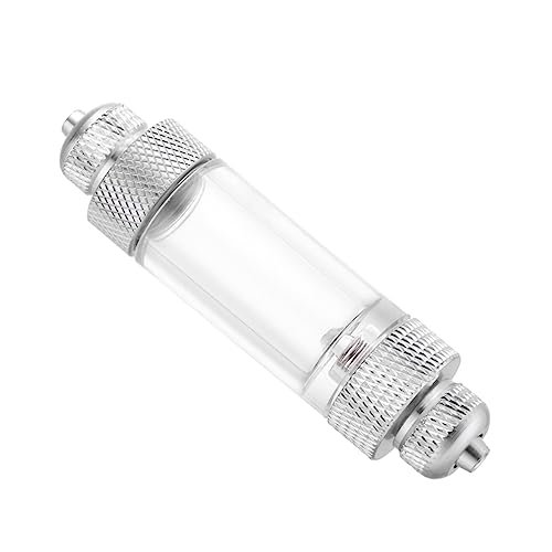 HAPINARY CO2-Blasenzähler CO Blasenzähler CO Zähler für Aquarienzubehör Diffusor zähler für co2 Non-Return-Zähler Silver von HAPINARY