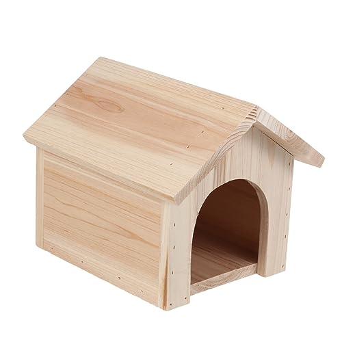 HAPINARY Dreieck-Chalet Hase Gecko-Terrarium Futterspender Frettchen Fangen Schildkröte Buster Stall Pole Im Freien Ratte Futter Für Meerschweinchenkäfige Kaninchen Haustier Hölzern von HAPINARY