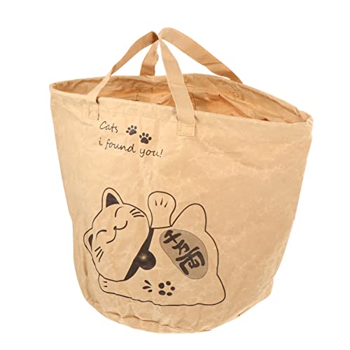 HAPINARY Einkaufstasche für Haustiere pet Supplies haustierbedarf Haustierliebhaber Zubehör Katzenpflegetasche Handtasche Einkaufstasche Tragetasche für Katzen Katzen-Essentials Kraftpapier von HAPINARY