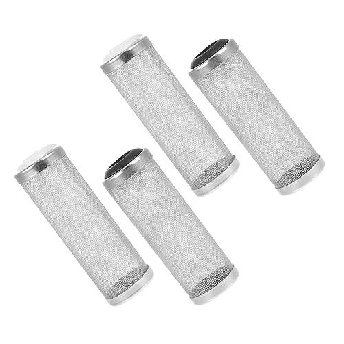 HAPINARY Ersatzfilter Für Aquarium Edelstahl Schutzabdeckungen Für 12mm Einlass 2 Weiße + 2 Schwarze Schutzkappen Professionelle Aquarienabdeckung Aquarium Zubehör von HAPINARY