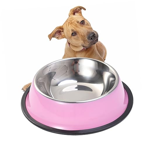 HAPINARY Futternapf für Hunde Fisch Tank Log Schüssel Haustierzubehör Katzennapf tierfutter pet Supplies dogbowl näpfe für Katzen katzenschälchen katzentasse Dog Bowls Haustiernapf Rosa von HAPINARY