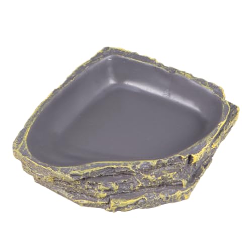 HAPINARY Futterspender für Reptilien Thicken Bowl für Reptilien Wasserbecken für Reptilien Schlangenschale Wasserspender für Reptilien Zubehör für Reptilien Reptilienschale Reptilienzubehör von HAPINARY