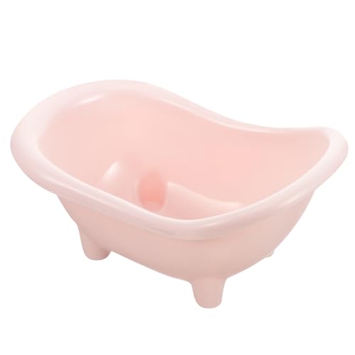 HAPINARY Hamster Badewanne Spielzeuge Kleines Hamsterbad Hamster Toilette Hamster sandbad Hamster Spielzeug Wiederverwendbare Hamsterbadewanne Sandbadehaus für Meerschweinchen Plastik Rosa von HAPINARY