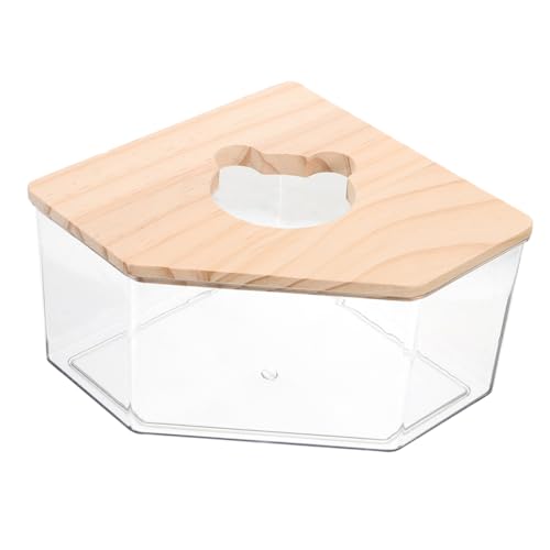 HAPINARY Hamster Badezimmer Rennmäuse Sandbad Behälter Durchsichtige Hamster Badeboxen Chinchilla Sandbad Etui Durchsichtiges Hamster Badezimmer Hamsterzubehör Hamster Sandbad von HAPINARY