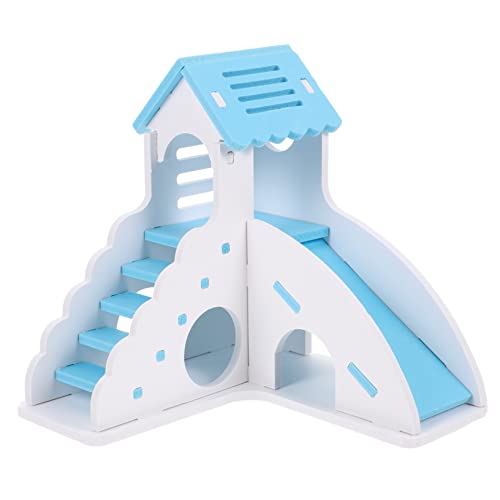 HAPINARY Hamster- Hamsterspielplatz Versteckhaus für Hamster Hamsternest Käfig hamsterspielzeug Hamster Hamsterhaus verstecken Hamster Schlafhaus PVC Sky-Blue von HAPINARY