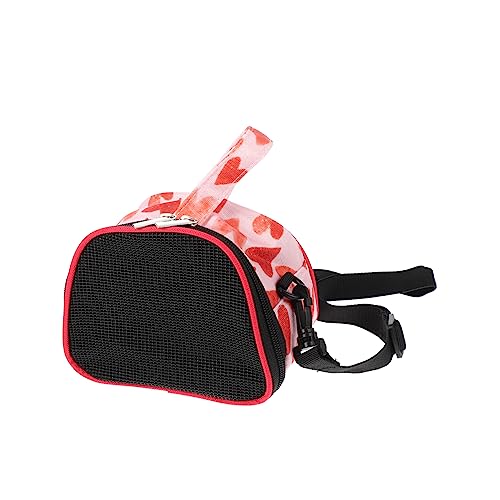 HAPINARY Hamster-tüte Zum Mitnehmen Reisetasche Für Haustiere Kleintiertransporter Multifunktionaler Hamsterträger Igel Tragetuch Hamster-Outdoor-Tasche Reisehandtasche Oxford-Stoff Rot von HAPINARY