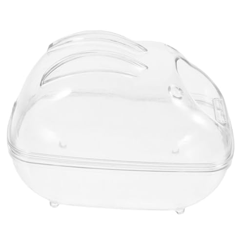 HAPINARY Hamster Sandbad Für Chinchilla Transparentes Sandbad Mit Spritzschutz Ideales Bad Für Kleine Haustiere Hamster Sandbadewanne Kleintier Sandbad Container von HAPINARY